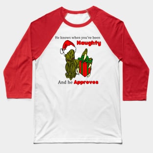 Christmas Santa Cthulhu Baseball T-Shirt